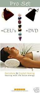 14P Chakra Pro Set & Crystal Healing Massage Video DVD  