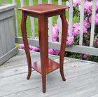 VINTAGE BOMBAY CHERRY WOOD PEDESTAL STAND DISPLAY TABLE