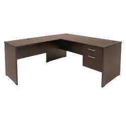 Regency Seating 66 inch L shaped Desk with Box/ File Pedestal 