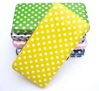 Chic Polka Dots spot pattern Flat Clutch Wallet Purse Handbag Satchel 
