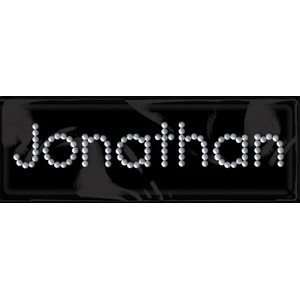  Rhinestone/Brad Name Stickers Jonathan
