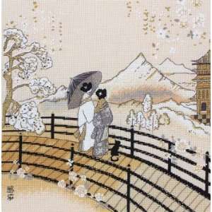    Kimono Pagoda View   Cross Stitch Kit Arts, Crafts & Sewing