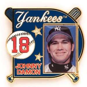  New York Yankees Cloisonne Pin w/Clamshell   Johnny Damon 