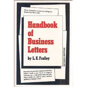  HANDBOOK OF BUSINESS LETTERS   REVISED EDITION Books