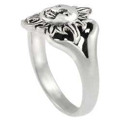 Sterling Silver Sun Face Ring  