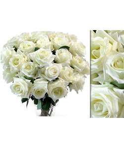 100 White Wholesale Roses (18 in. stem length)  