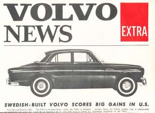 1963 Volvo Sales Brochure P1800 PV544 122S L3314 NATO  