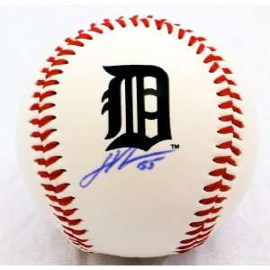  Justin Verlander Autographed Logo Baseball GAI 