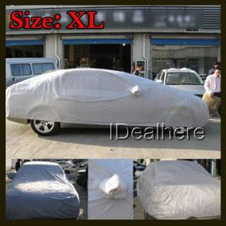   Waterproof Car Outdoor Full Cover Layer Silver Color Size S XXL  