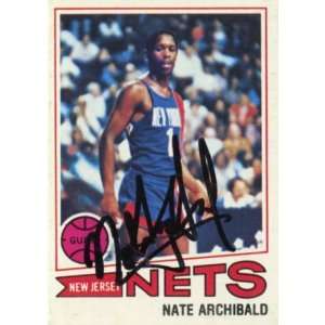 Nate Archibald Autographed Trading Card