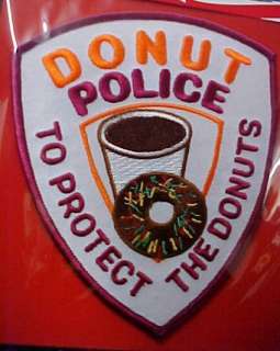 Donut Police To Protect Tribute Collection Emblem Patch  