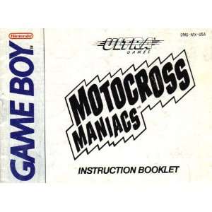  Motocross Maniacs GB Instruction Booklet (Game Boy Manual 