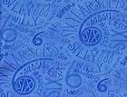 Quilt Quilting Fabric ABC 123 Baby Small Letters Blue  