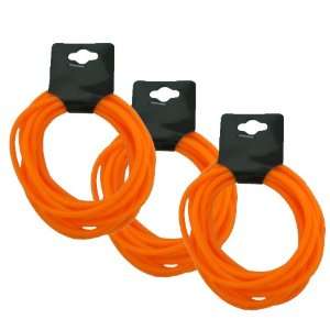  Jelly Bracelet Set Orange Lot of 3 Dozen Silicone Bracelets 