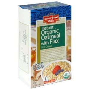 Arrowhead Mills Instant Oatmeal W/Flax, 12.5 Ounce (Pack of 12 