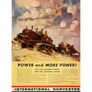   Army Tanks Tractor Military Mobilization   Original Print Ad Home