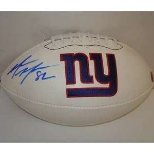 Mario Manningham Autographed Ball   NY   Autographed Footballs  
