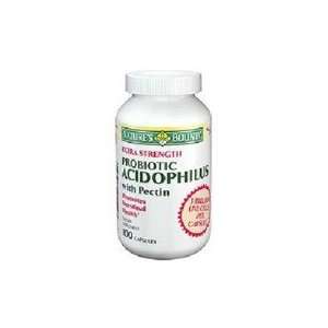 Natures Bounty Acidophilous Capsules Extra Strength Probiotic w 