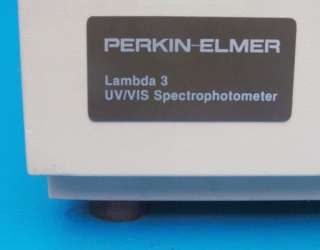 Perkin Elmer 3 Lambda UV/VIS Spectrophotometer  