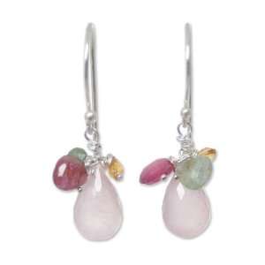  Rose quartz dangle earrings, Love Fest Jewelry