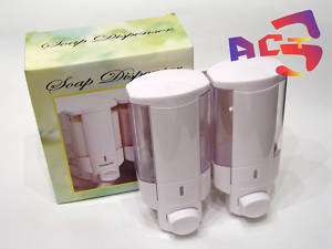 Wall Mounted Soap Dispenser SD 828 White (2 compartment)  
