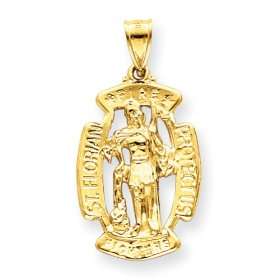  14k Saint Florian Pendant Jewelry