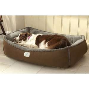  Bolster Futon Dog Bed / Medium, Chocolate, Medium Pet 