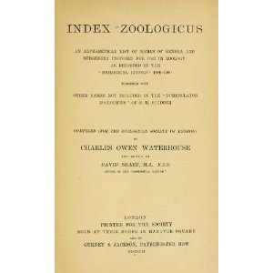  Zoologicus Of S.H. Scudder Zoological Society Of London Books