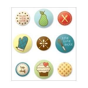 Paper Company So Delish Self Adhesive Fabric Buttons; 3 Items/Order 