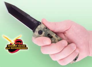 com SOG Specialty Knives & Tools TF 11 Trident Tanto Digi Camo Knife 