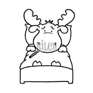  Riley And Company Cling Rubber Stamp Sick Riley; 2 Items 