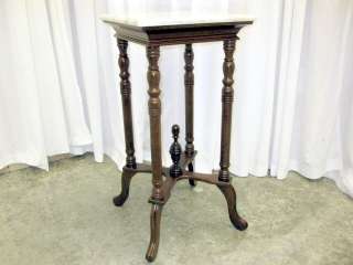 Small Marble Top Table Final In Center Of Stretcher  