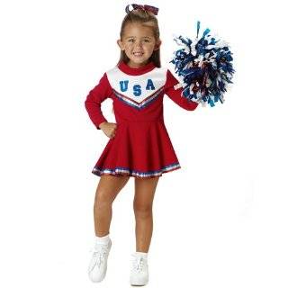   USA Patriotic Cheerleader Outfit Kids Toddler Costume Clothing