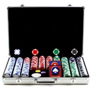  Poker Chip Set w/Executive Aluminum Case   Casino Supplies Poker 