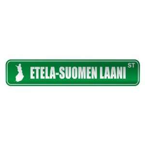   ETELA SUOMEN LAANI ST  STREET SIGN CITY FINLAND