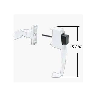 White Screen and Storm Door Push Button Latch with Tie Down Screw; 1 3 