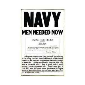  Navy men needed now 20x30 poster