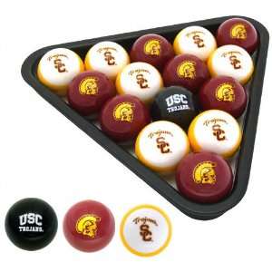 USC Trojans College Logo Pool Balls Set 