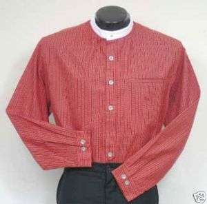 FRONTIER CLASSICS Red Virginia City Shirt SASS COWBOY  