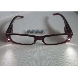  Luminoptics reading Glasses + 1.75 with LED lights Health 