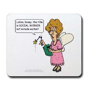 Miracle Worker Funny Mousepad by   Sports 