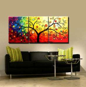 Modern Abstract Huge Canvas Oil Painting TREE No frame  
