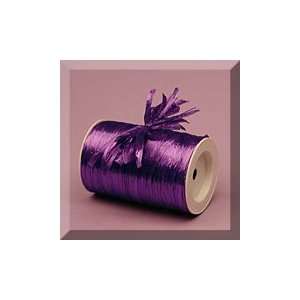  1ea   1/4 Purple Pearlized Wraffia Ribbon Health 