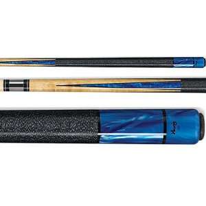  Viking Brilliant Blue Pool Cue with Silver Rings (G27 