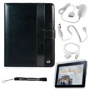  Strong Case Durable Melrose Leather Horizontal Flip iPad Case 