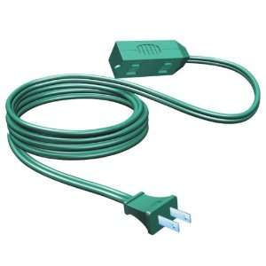  Stanley 51315 Indoor 3 Outlet 15 Foot Extension Cord, Green 