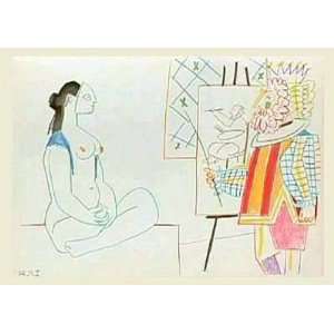  Comedie Humaine 03.2.54. II by Pablo Picasso, 14x11