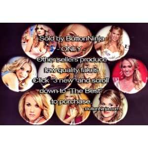  Set of 10 Carrie Underwood Pins 1.25 Buttons Everything 