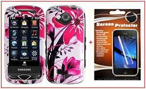 Pink Splash Hard Cover Case + LCD SCREEN For Samsung Reality U820 U370 