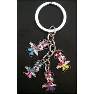  Minnie Mouse Charm with Rhinestone Key Chain 4 in 1 